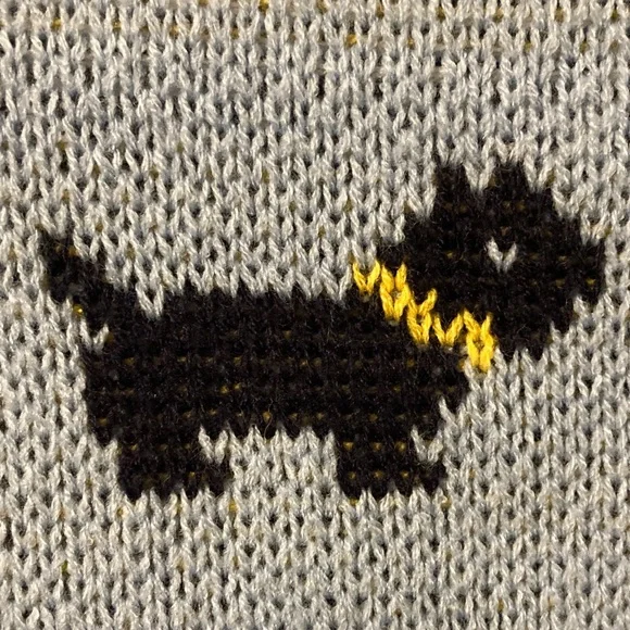 Stranger Things Blue Scottie Dog Sweater Medium M - Picture 6 of 12